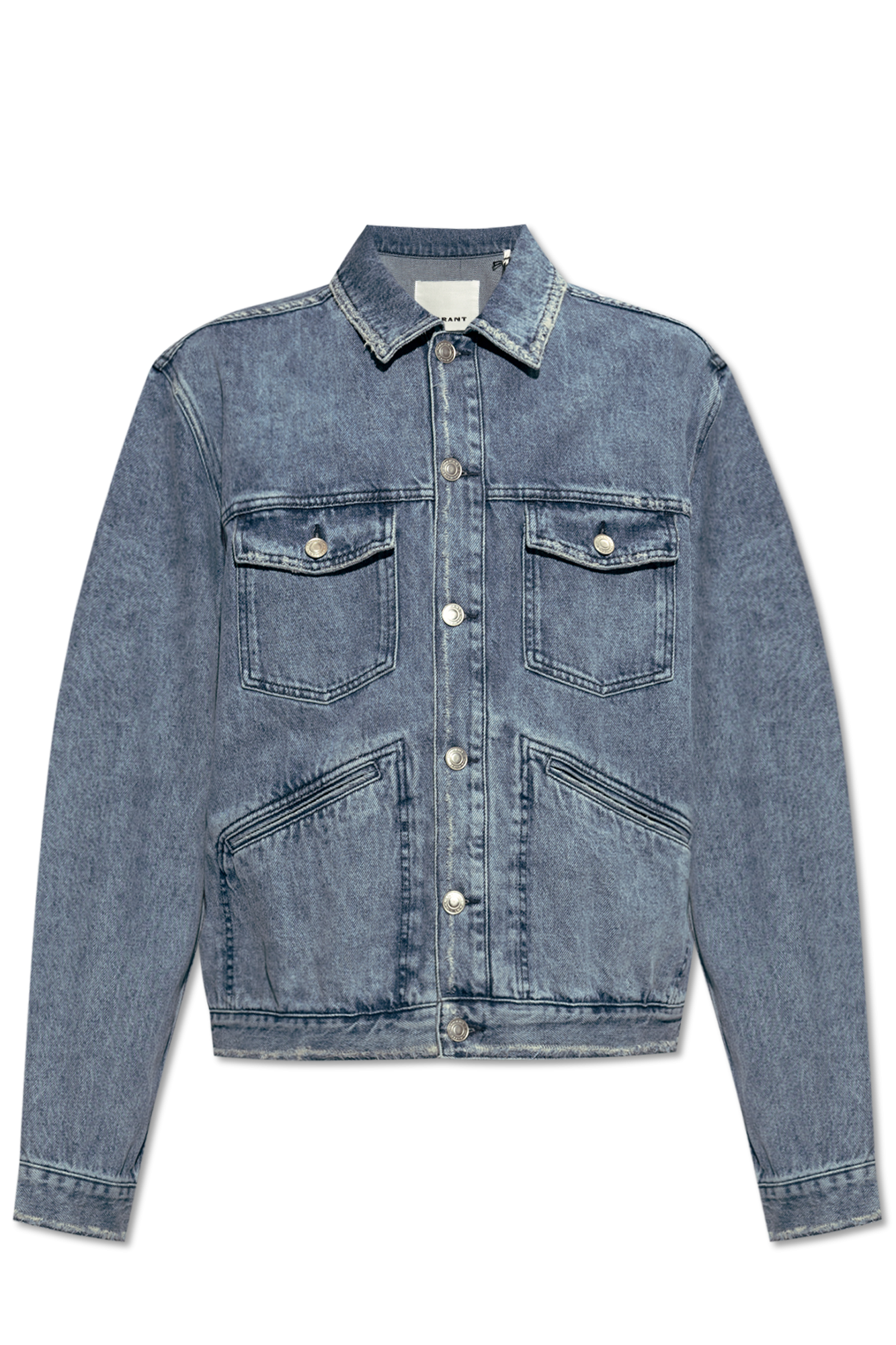 layered mesh shirt - Blue 'Jango' denim jacket MARANT - IetpShops